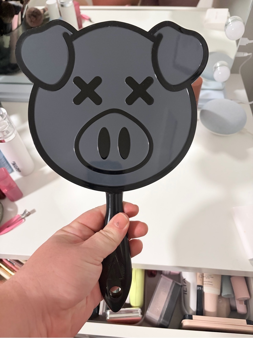 Jeffrey Star X Shane Dawson Black Pig Hand Mirror